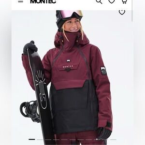 Women's Burgundy Snowboard Jacket Medium